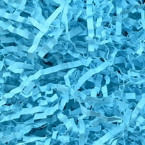 Feildoo 3.53oz Paper Shreds for Sustainable Gift Wrapping & Wedding Favor Boxes, Y19T7R1S, Crinkle Light Blue