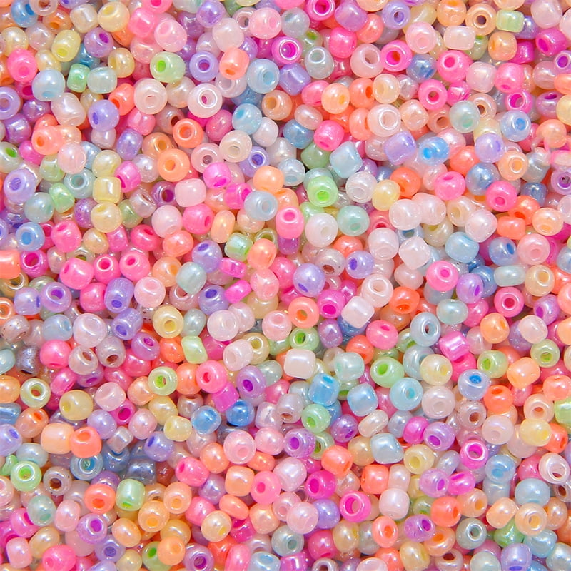Feildoo 30g Glass Seed Beads for Bracelet Making Kit, 2mm Small Beads for  Jewelry Making Crafts Gifts, N#008 