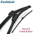 thumbnail image 1 of Feildoo 3PCS Wiper Blades Fit For Ford Expedition 2022-2018, Front & Rear Windshield Wiper Blades, Y24H6N8S, 1 of 8