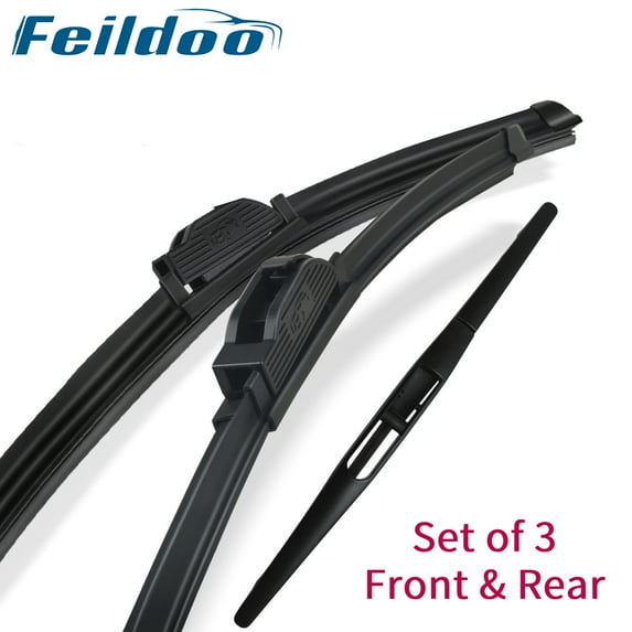 Feildoo 3PCS Wiper Blades Fit For Suzuki SX4 2013-2007, Front & Rear Windshield Wiper Blades, Y26H757S