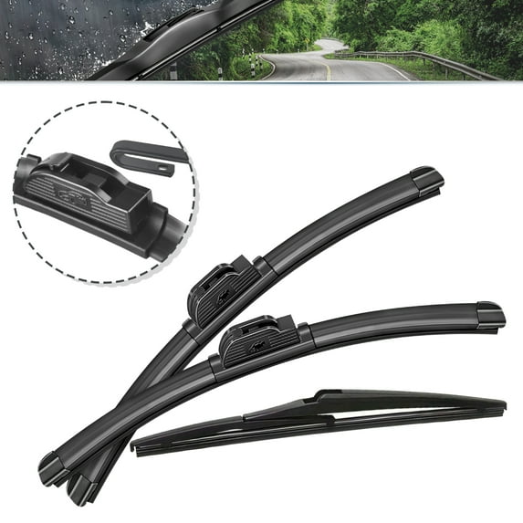 Feildoo 3PCS Wiper Blades Fit For Toyota RAV4 2025-2021, 26"+16"+12A, 3PCS for Car Windshield Front & Rear, Y22H5X0G