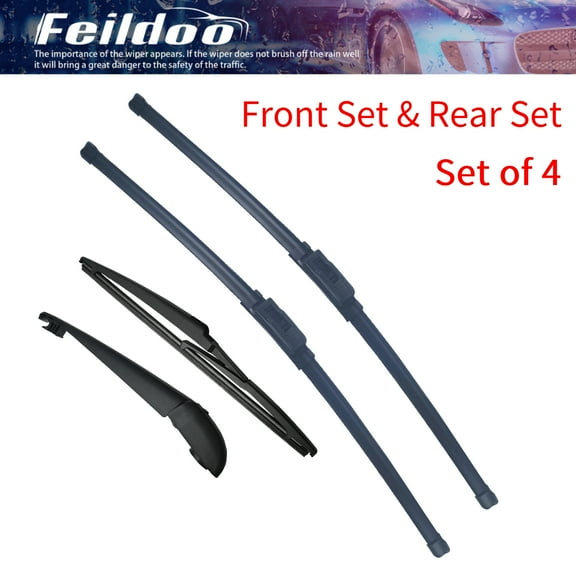 Feildoo 4PCS Windshield Wiper Blades Fit For Lexus RX350L 2022-2018, Front and rear with arm, Y26K244G