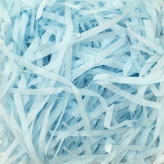 Feildoo 0.11 LB Green Raffia Grass Super Large Pack Recyclable Paper Shred, C#Light Blue, PR1277