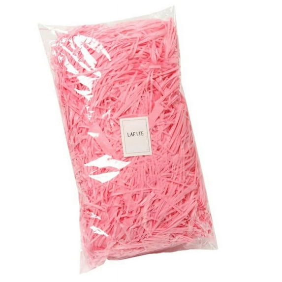 Feildoo 0.11 LB Green Raffia Grass Super Large Pack Recyclable Paper Shred, C#Pink, PR1300