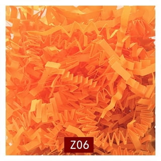 Premium 2 oz Orange Crinkle Cut Shred Tissue Paper - JAM Paper