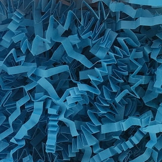 Caribbean Blue Crinkle Cut Paper Shred 2oz 1ct