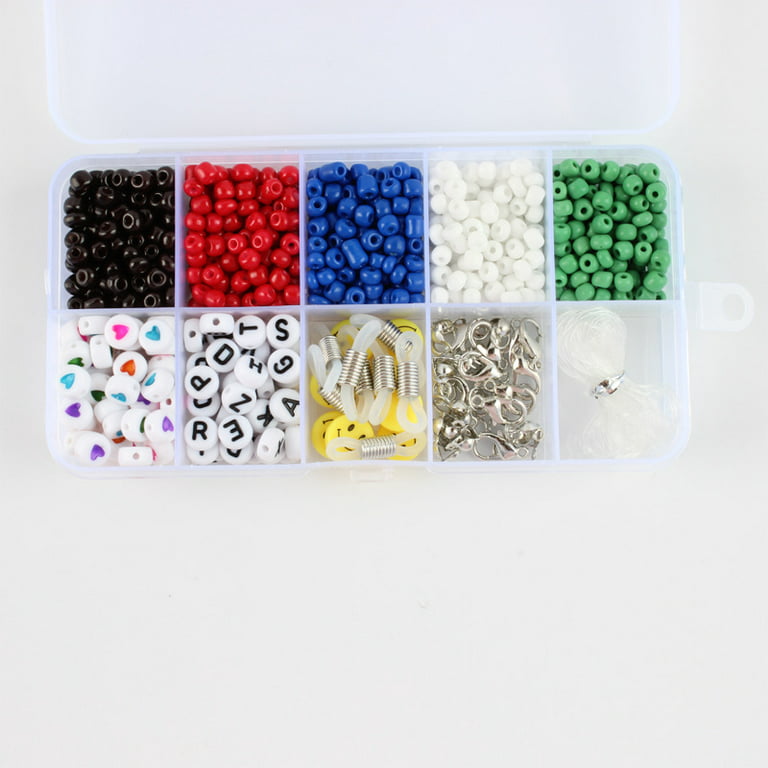 Feildoo Bead Bracelet Making Kits Small Bead Craft Kits For Masks Chains  Glasses Chains Fashion Personality Diy Art Craft Kits For Girls,10 Beads Of  3Mm Pony Beads With Love 