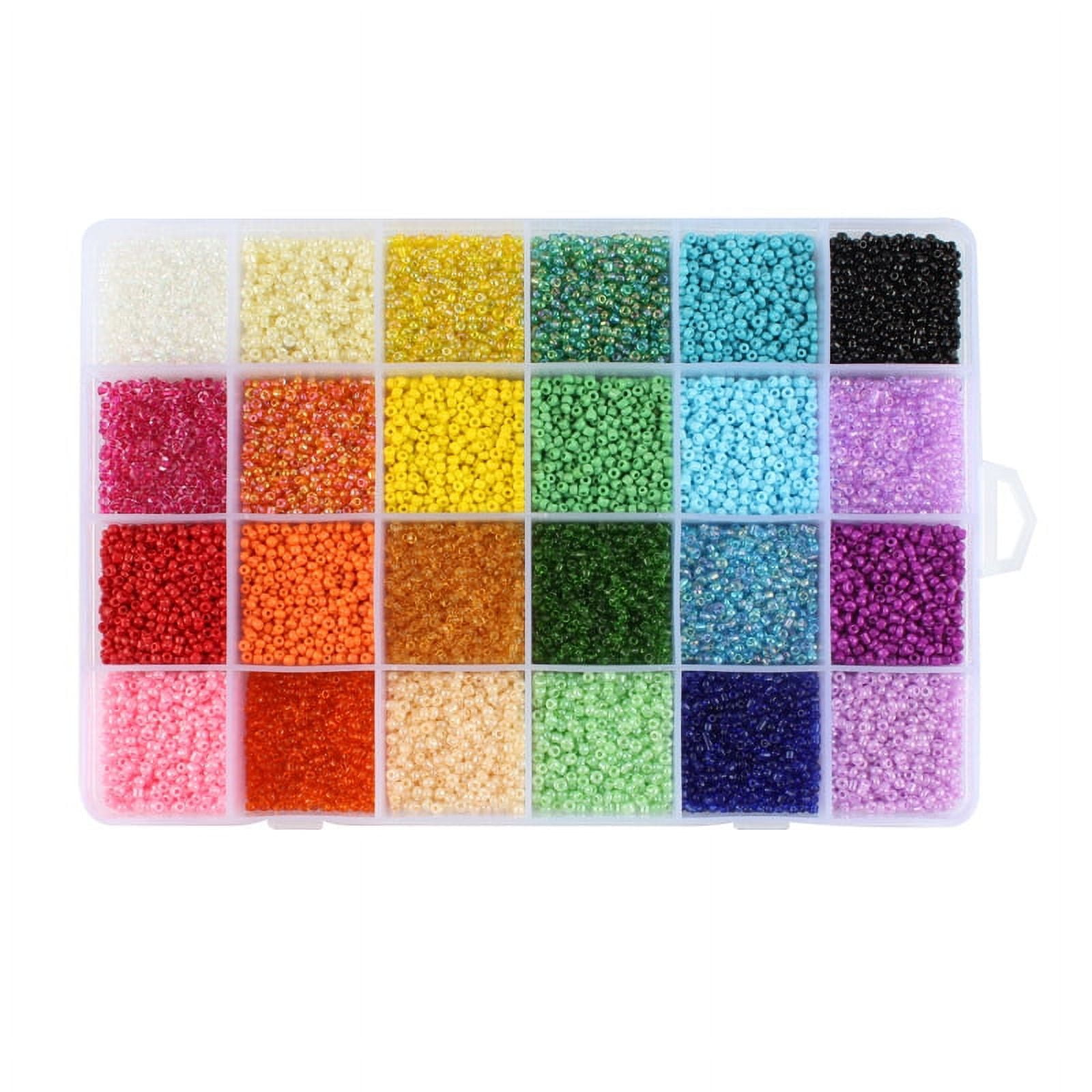 60693 Pieces Beads for Bracelets, 120 Colours Beads Set Jewellery 2 mm  Beads for Threading, Seed Beads Bracelets Make Your Own Set with 300 Pieces