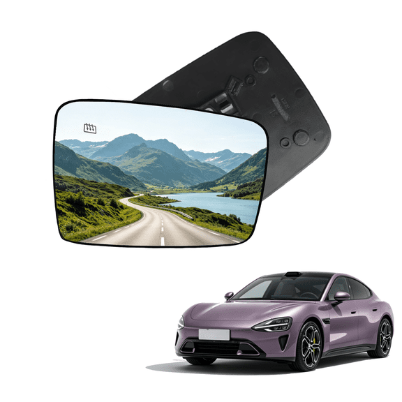 Feildoo Driver Side Mirror Glass Fit for Ram 1500 2013 R/T, Left Side, Set of 1