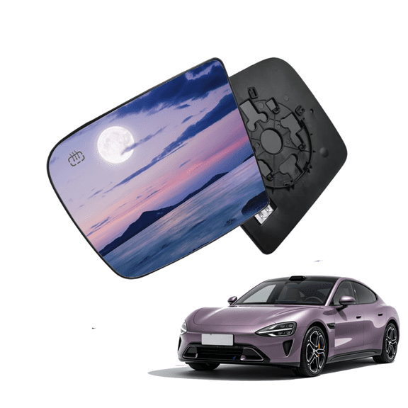 Feildoo Driver Side Mirror Glass Fit for Ram 2500 2011-2018 R/T, Left Side, Set of 1