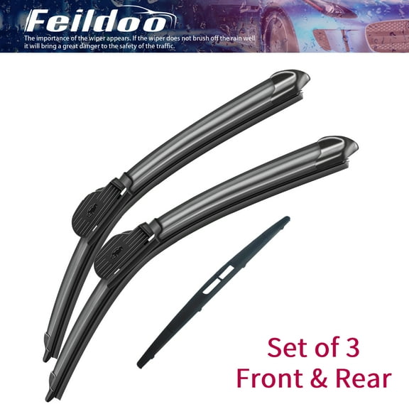 Feildoo Front & Rear Windshiled Wiper Blades Fit For Ford Flex 2009-2019, Pack of 3, Y22B504S