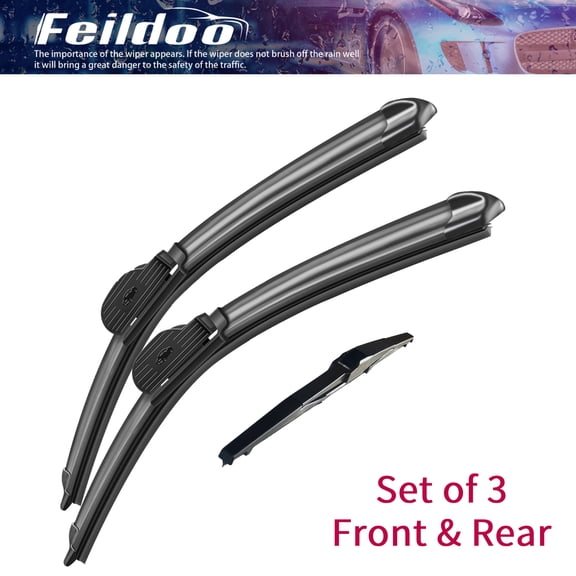 Feildoo Front & Rear Windshiled Wiper Blades Fit For Toyota Venza 2021-2023, Pack of 3, Y29B5Z10S