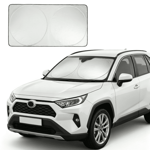 Feildoo High Quality Windshield Visor Cover Fit for Ford Focus 2012-2018, Heavy-Duty 5-Layer, Foldable, Compact Storage, 55x27.6, Built to Last, A55O2K7B
