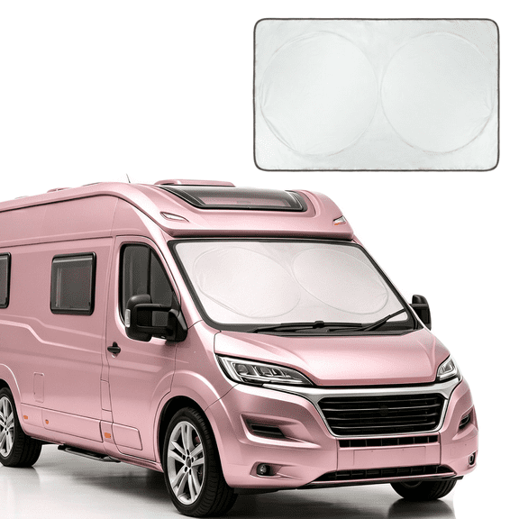 Feildoo High Quality Windshield Visor Cover Fit for National RV Tropical 2015-2021, Heavy-Duty 5-Layer, Foldable, Compact Storage, 98 x 46, Built to Last, A51R7F5B