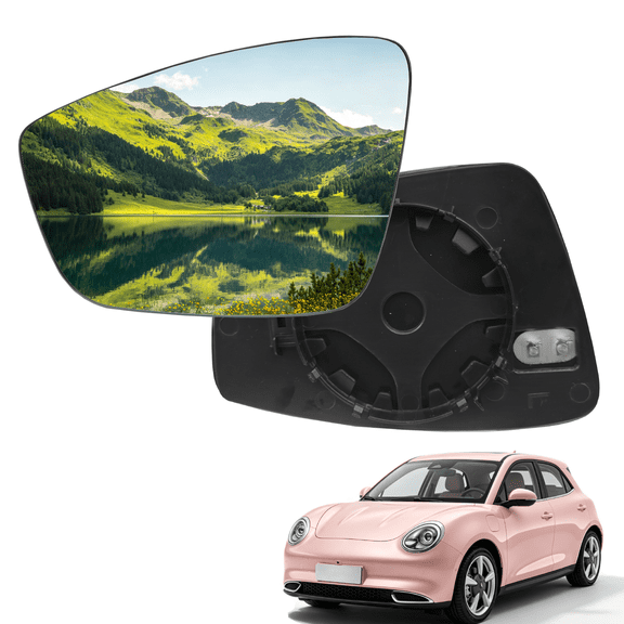 Feildoo Left Rearview Mirror Glass Fit for Volkswagen Beetle 2016-2017 SEL, Exterior Mirror Glass Heated Power Driver, Set of 1