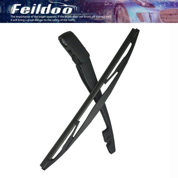 Feildoo Rear Wiper Blade with Wiper Arm Fit For INFINITI FX35 2009-2012, Set of 2 for Rear Windshield, B+14B, Y27C0H3E