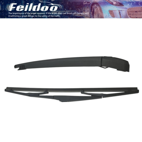 Feildoo Rear Wiper Blade with Wiper Arm Fit For KIA RIO 2006-2011, Set of 2 for Rear Windshield, B+14A, Y29B9D1E