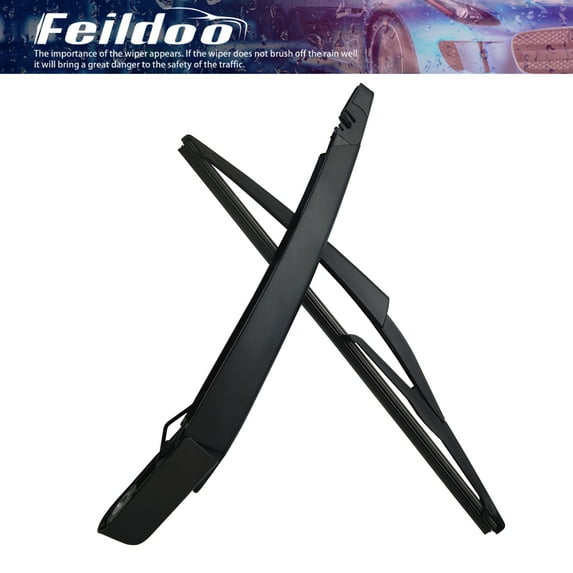 Feildoo Rear Wiper Blade with Wiper Arm Fit For Mercedes-Benz R350 2006-2013, Set of 2 for Rear Windshield, B+12L, Y26B8P5E