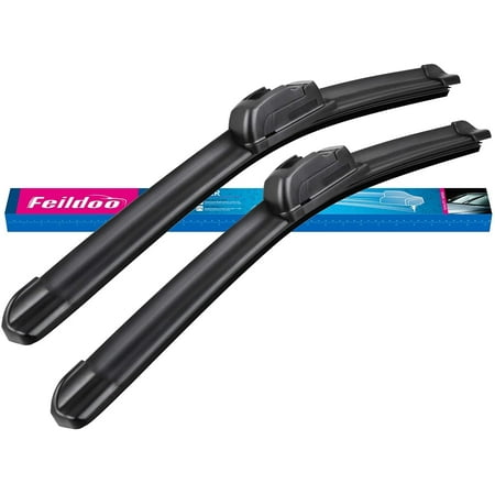 Feildoo Windshield Wiper Blades 24" + 24" Front Window Blade Indshield Wiper(set of 2), NO1908N