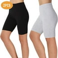 thumbnail image 1 of Feimerou Biker Shorts for Women 2 Pack Tummy Control High Waist Gym Shorts Comfort Soft Strech Slim Fit Athletic Running Workout Shorts, 1 of 5