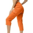 thumbnail image 1 of Feimerou Cargo Cropped Pants for Women Capris Bottoms Summer 4 Pockets Hiking Lightweight Cotton Athletic Joggers Capri Pants, 1 of 8