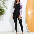thumbnail image 1 of Feimerou Full Body Swimsuit for Women Long Sleeve One Piece Rash Guard Swimsuits Zip Front Long Pants Wetsuit Surf Suits Swimwear, 1 of 7