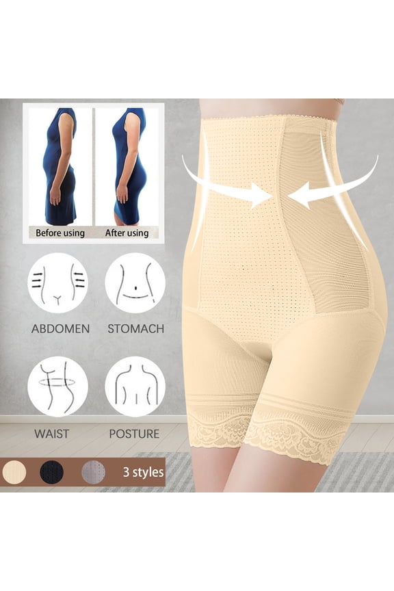 High Waisted Body Shaper Shorts Shapewear for Women Tummy Control Thigh Slimming Compression Sameless Butt Lifting Panties