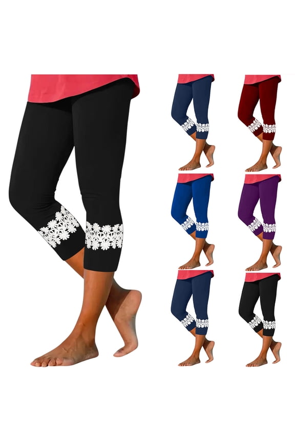 High Waisted Capri Leggings for Women Buttery Soft Workout Gym Cropped Yoga Pants Knee Length Slim Fit Tummy Control Tights