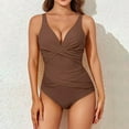 thumbnail image 1 of Feimerou Tummy Control Swimsuits for Women Slimming One Piece Bathing Suit Retro Ruched Push Up High Waisted Padded Sexy Swimwear Valentines Day Gifts, 1 of 9