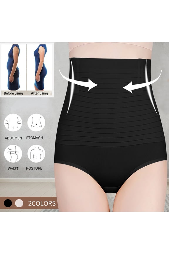 Tummy Control Thong Shapewear for Women High Waist Body Shaper Panties Underwear Seamless Shaping Thong Spanks