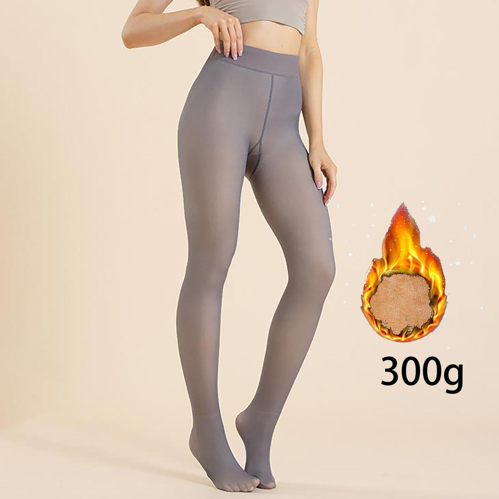Lovskoo Womens Fleece Lined Thick Tights Thermal Fake