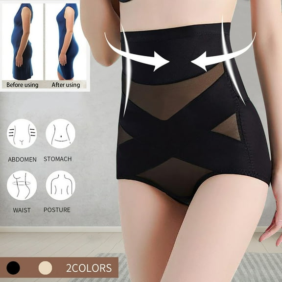 Feimerou Women Shapewear Slimmer Body Shaper High Waisted Tummy Control Compression Butt Lifter Panties Girdle Briefs