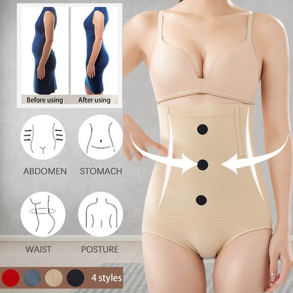 Feimerou Women Shapewear Slimmer Body Shaper High Waisted Tummy Control Compression Sameless Butt Lifter Panties Girdle Briefs