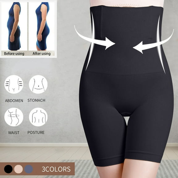 Feimerou Women Shapewear Tummy Control High Waisted Seamless Compression Butt Lifting Body Shaper Panties Spandex Shapewear