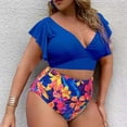 thumbnail image 1 of Feimerou Women Two Piece Plus Size Tankini Swimsuits High Waisted Tummy Control Bathing Suits Sexy Bikini Swimsuits with Bottom Sale, 1 of 5