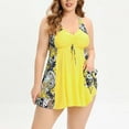 thumbnail image 1 of Feimerou Women's Plus Size 2 Piece Swimsuit Tankini Bathing Suits Flowy High Waisted Tummy Control Swim Tank Top with Boyshorts Deals Of The Week, 1 of 9