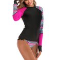 thumbnail image 1 of Feimerou Womens Rash Guard Swimsuit Long Sleeve Swimsuits Wetsuit Uv Sun Protection Swim Shirt with Boyshort Bottom Surf Suits Swimwear Deals Of The Week, 1 of 5