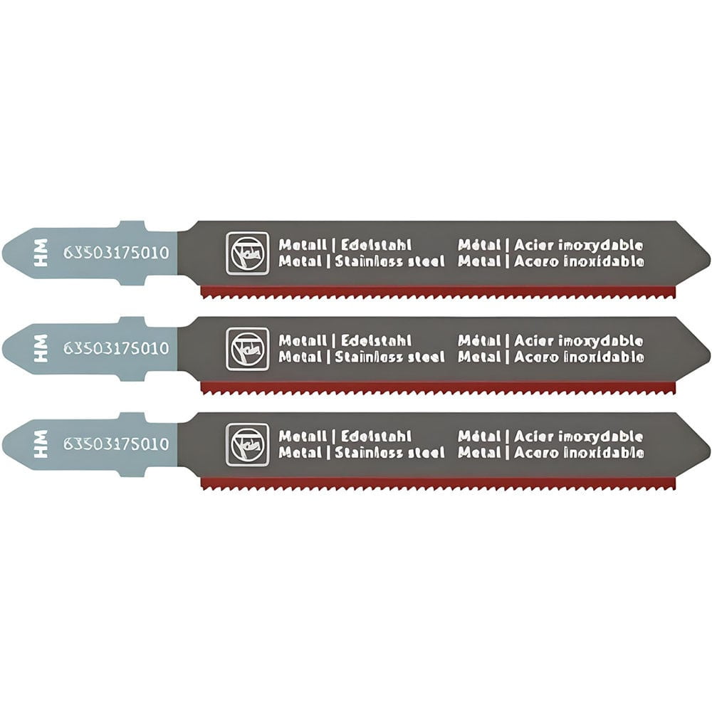 Fein 2-3/8 Inch 24 Tpi Carbide Jigsaw Blades, 3 Pack