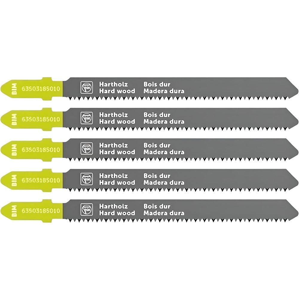 Fein 3 Inch 17 Tpi Chrome-Vanadium Jigsaw Blades, 5 Pack