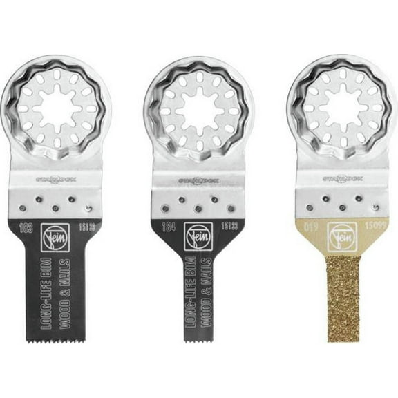 Fein 35222967090 3-Piece Starlock Mini Cut-Out Blade Set