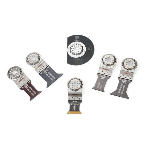 Fein 35222967270 6-Piece Starlock Metal Saw Blade Set