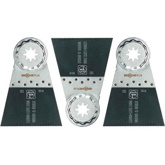 Fein 63502161270 Bi-Metal Oscillating Blade 3 Pack, 2-9/16 x 2"
