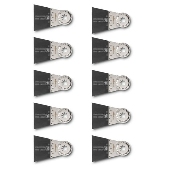 Fein 63502161290 E Cut Precision Oscillating Saw Blade, 2 x 2.58 Inches, 10 Pack