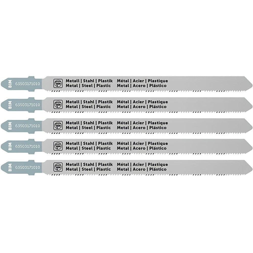 Fein 7 Inch 21 Tpi Bimetal Jigsaw Blades, 5 Pack