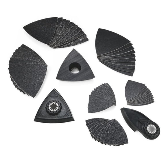 Fein Best of Starlock Sanding Set - 63-Piece Kit for Precision Sanding in Tight Corners, Edges and Detailed Surfaces, Includes Sanding Pads, Sanding Finger and Sanding Sheets - 35222967280 CA2