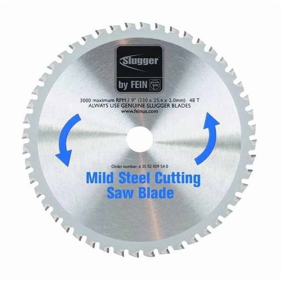 Fein Circular Saw Blades,Mild Steel,9 in 63502009540