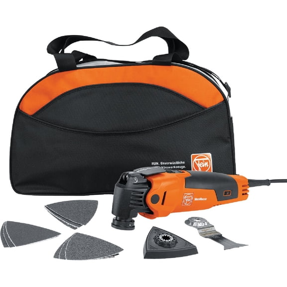 Fein MultiMaster MM 500 Start Oscillating Kit for Interior Construction and Renovation - 350W, Starlock Max Mount, QuickIn System, Lower Vibration, Constant Speed - 72295264090
