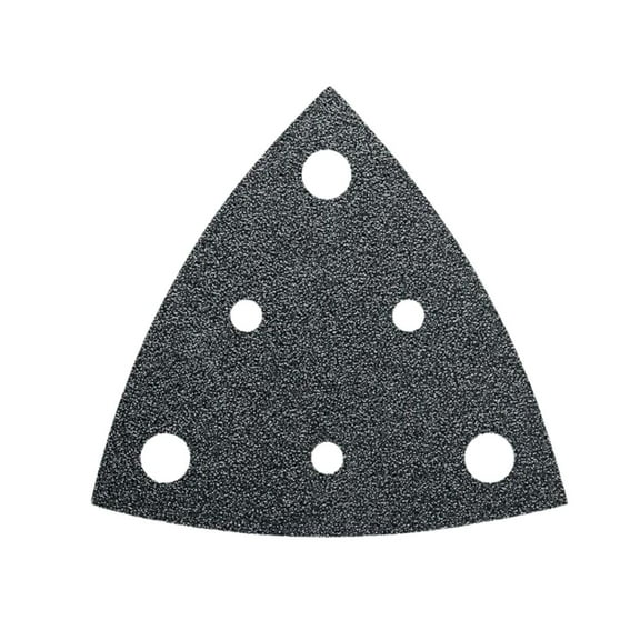 Fein Sanding Sheets with Hook & Loop Attachment - Aluminum Oxide, Full Resin Bond, Multi-Material Use, Perforated, 120 Grit, 3-1/8" Edge Length, 50-Pack - 63717112017