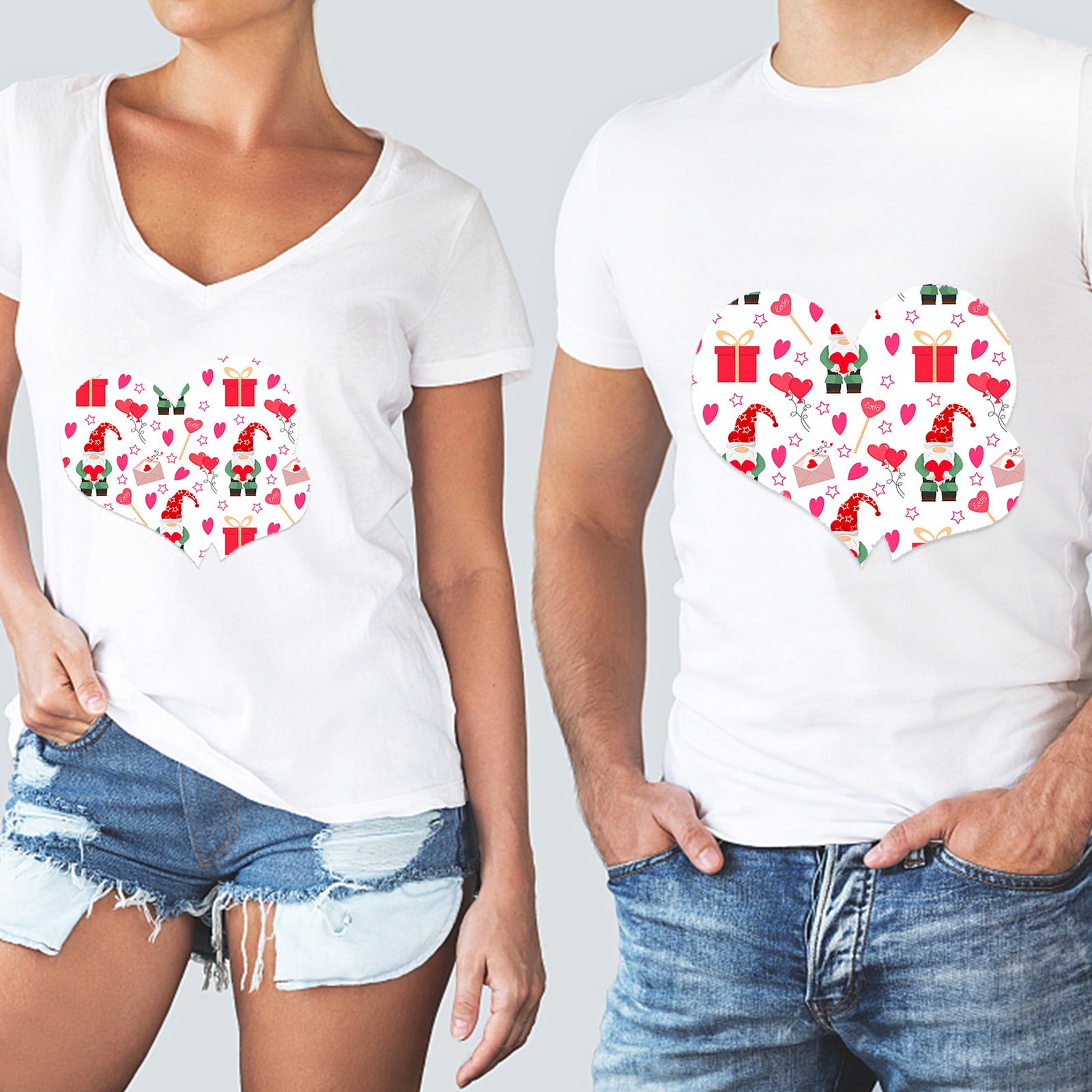 Feinib Clearance! Happy Valentine's Day Heat Transfer Vinyl Htv Iron on