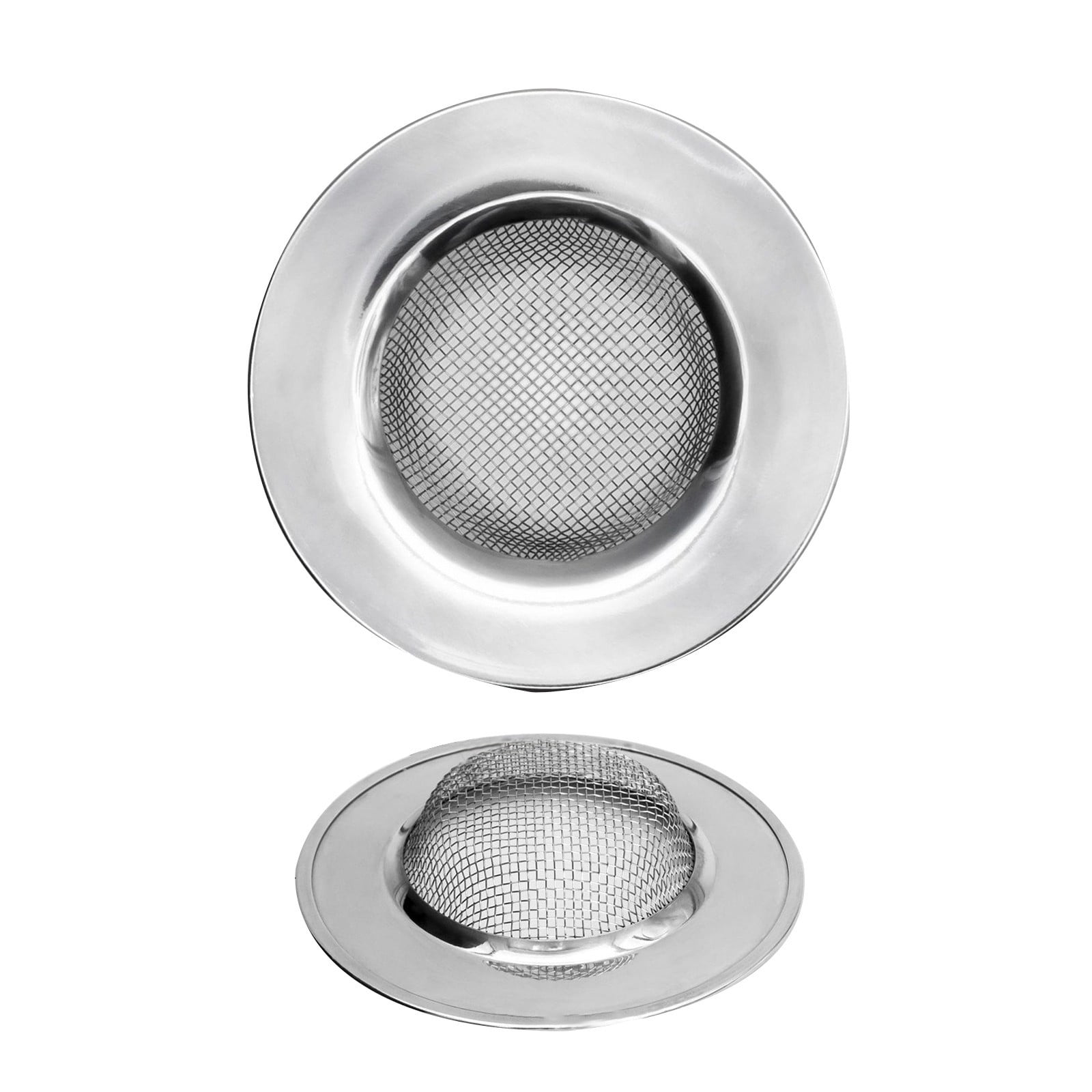 Feinib Sink Strainer Clearance! Home Portable Stainless Steel Bathtub Hair Catcher Stopper Shower Drain Hole Filter Trap Kitchen Metal Sink Strainer 2Pcs Sink Strainer Kitchen Drain Clearance Items